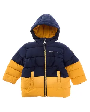 Perry Ellis Two-Tone Block Ripstop Puffer Jacket