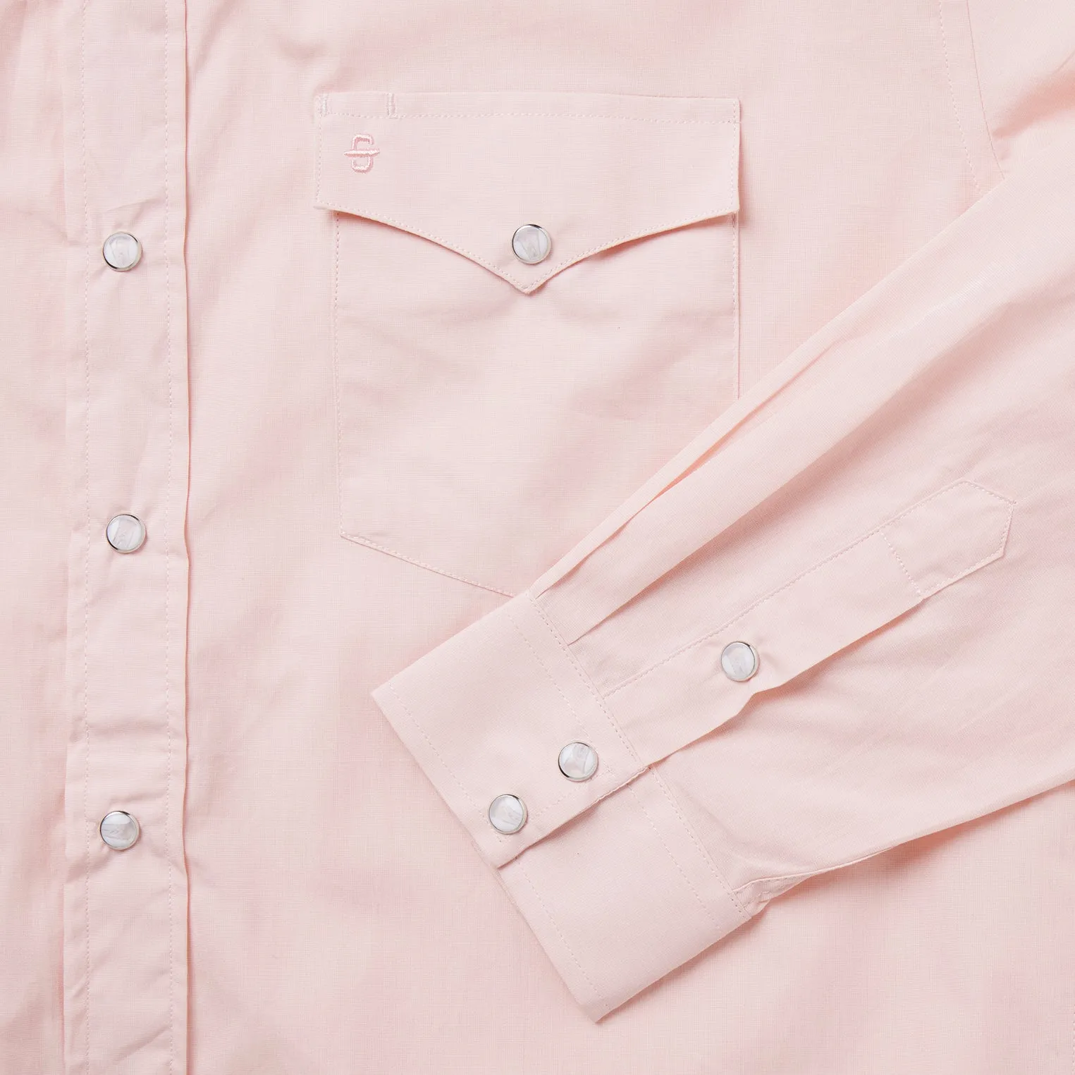 Pink End-On-End Western Shirt -STETSON