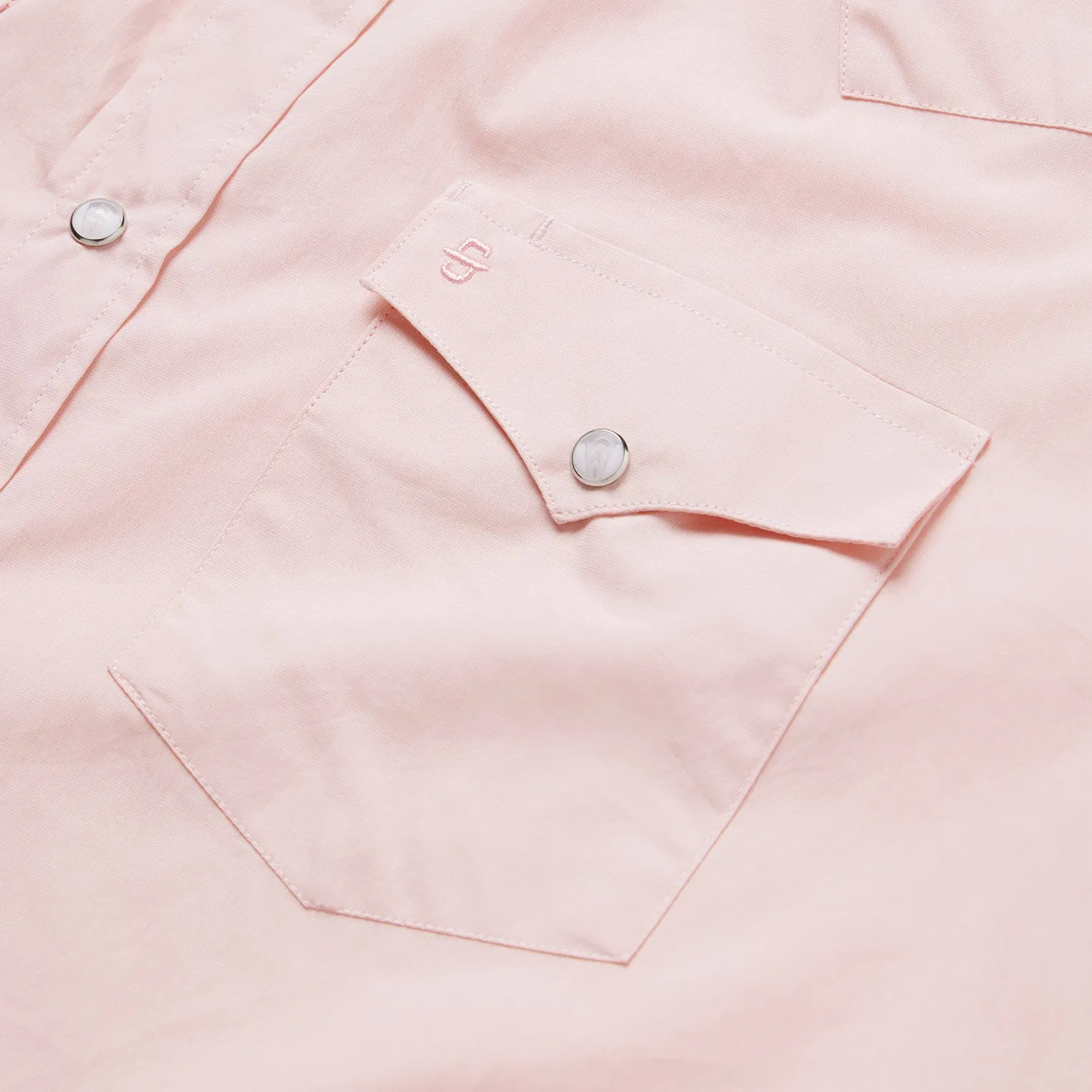 Pink End-On-End Western Shirt -STETSON