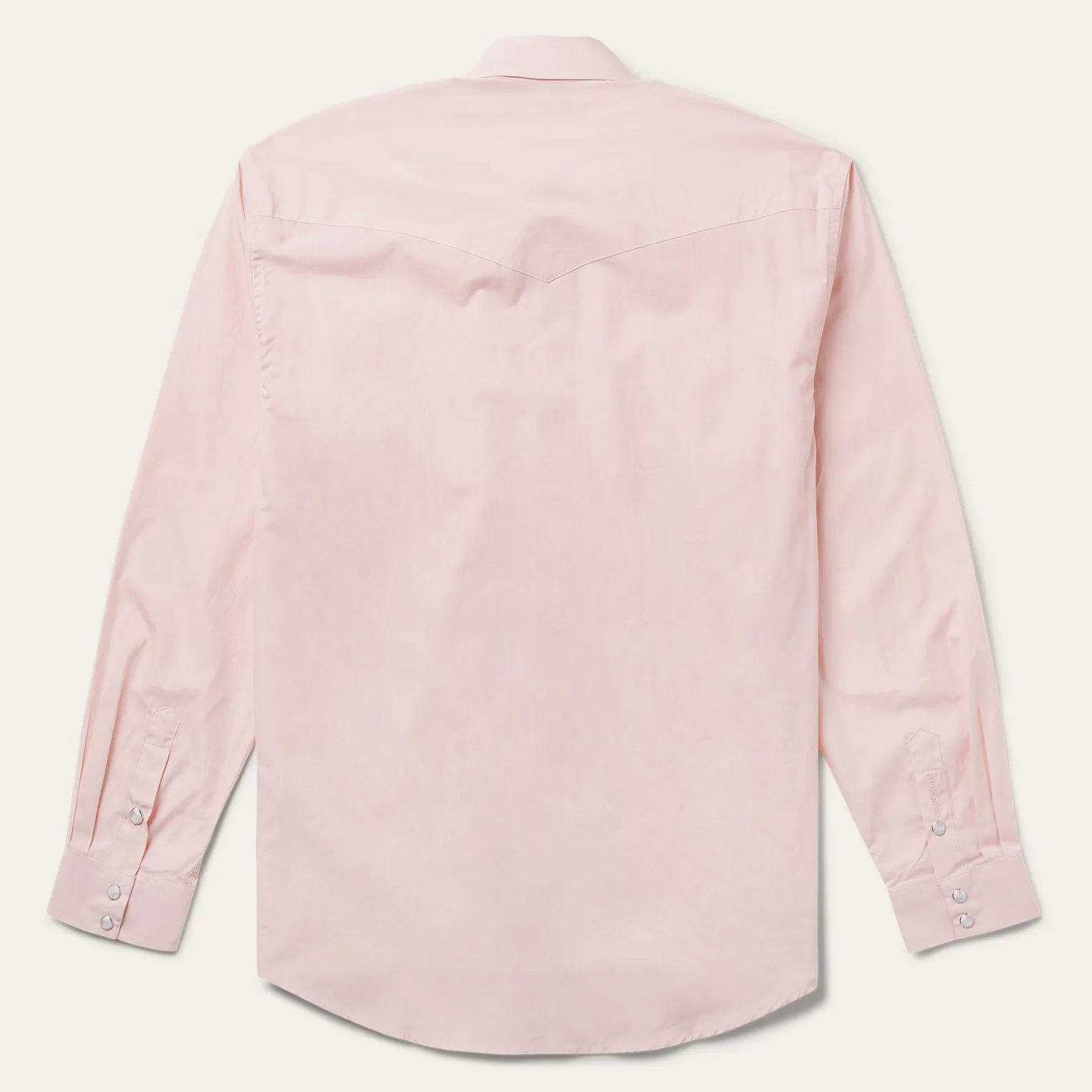 Pink End-On-End Western Shirt -STETSON