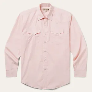 Pink End-On-End Western Shirt -STETSON
