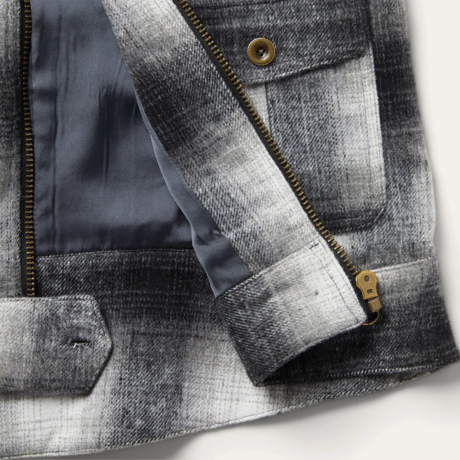 Plaid Cropped Jacket -STETSON