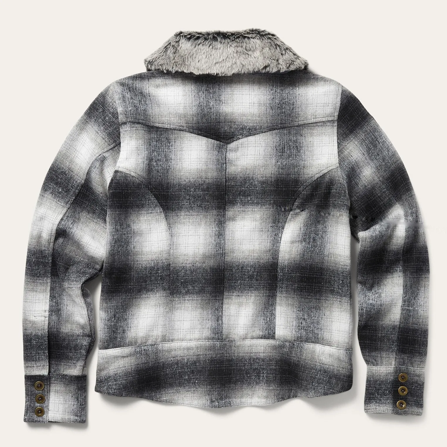Plaid Cropped Jacket -STETSON