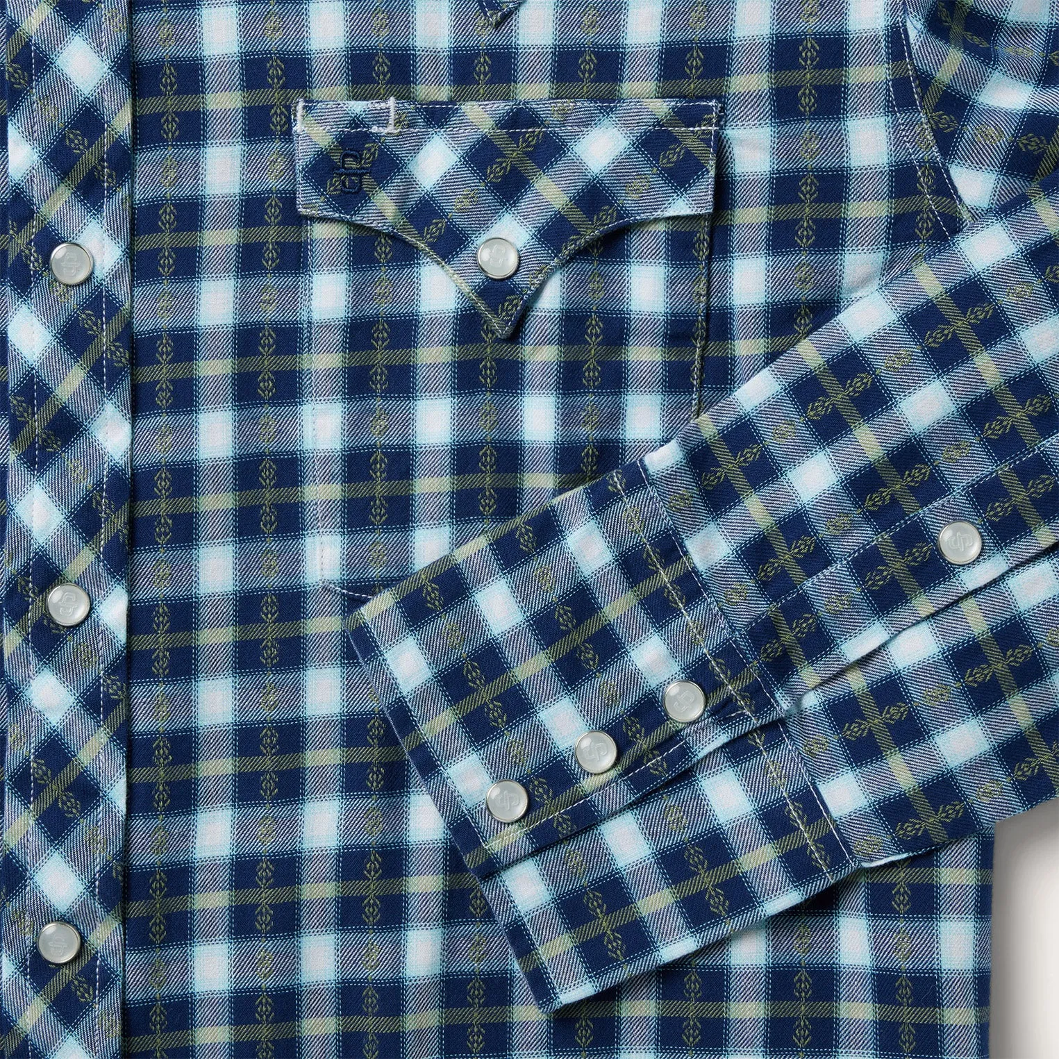 Plaid Twill Dobby Western Shirt -STETSON