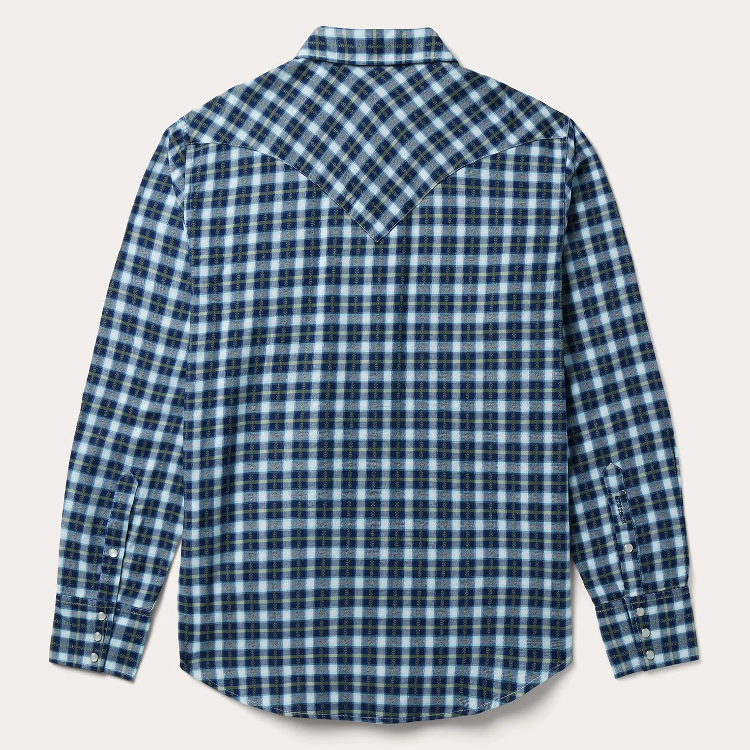 Plaid Twill Dobby Western Shirt -STETSON