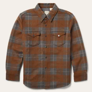 Plaid Western Shirt Jacket -STETSON