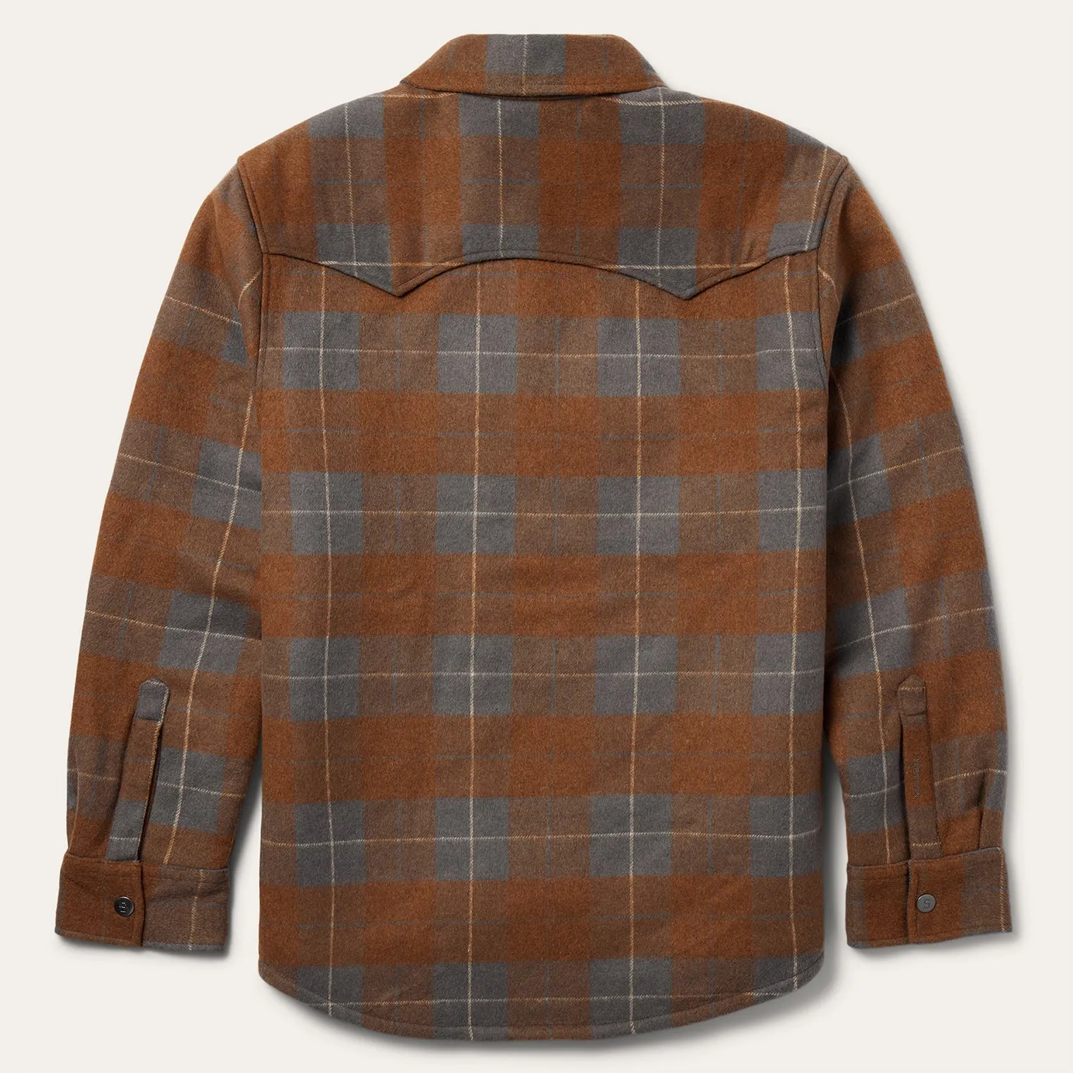 Plaid Western Shirt Jacket -STETSON