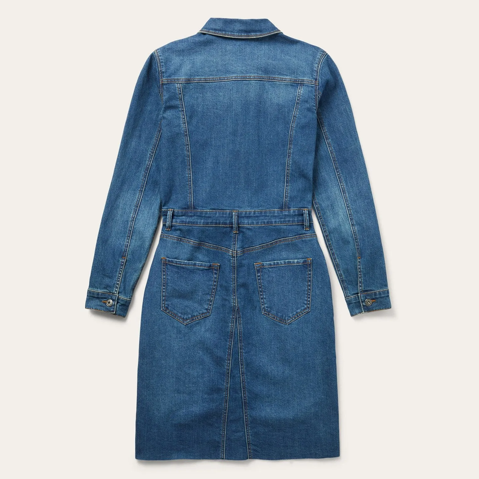 Premium Denim Shirt Dress -STETSON