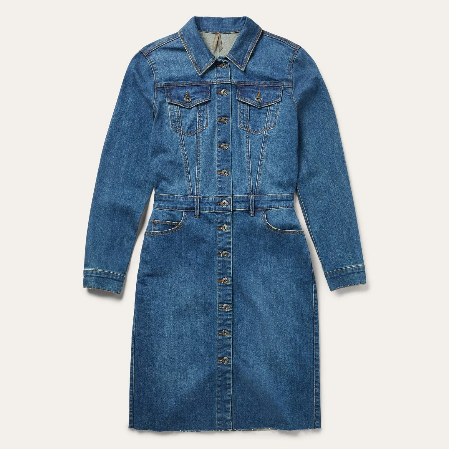 Premium Denim Shirt Dress -STETSON
