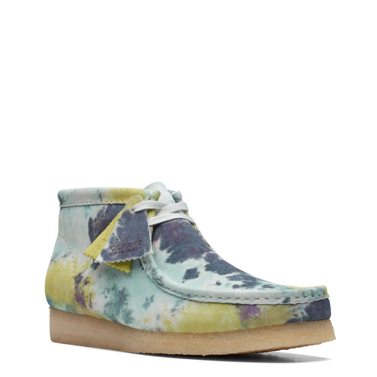 Premium Quality Clarks Originals Wallabee Boot Turquoise TieDye  Almost Gone!