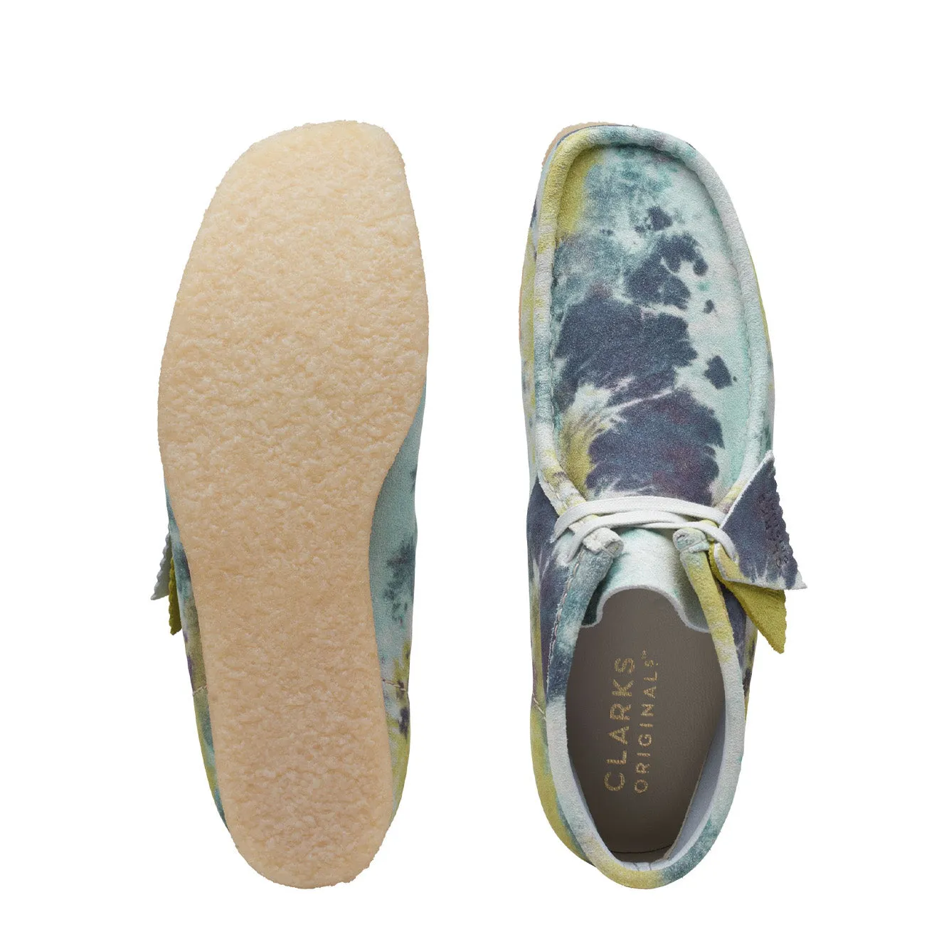 Premium Quality Clarks Originals Wallabee Boot Turquoise TieDye  Almost Gone!