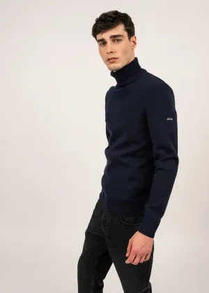Pull col roul Bretagne - en laine (MARINE)