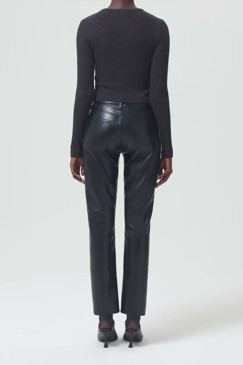 Recycled Leather Riley Long High Rise