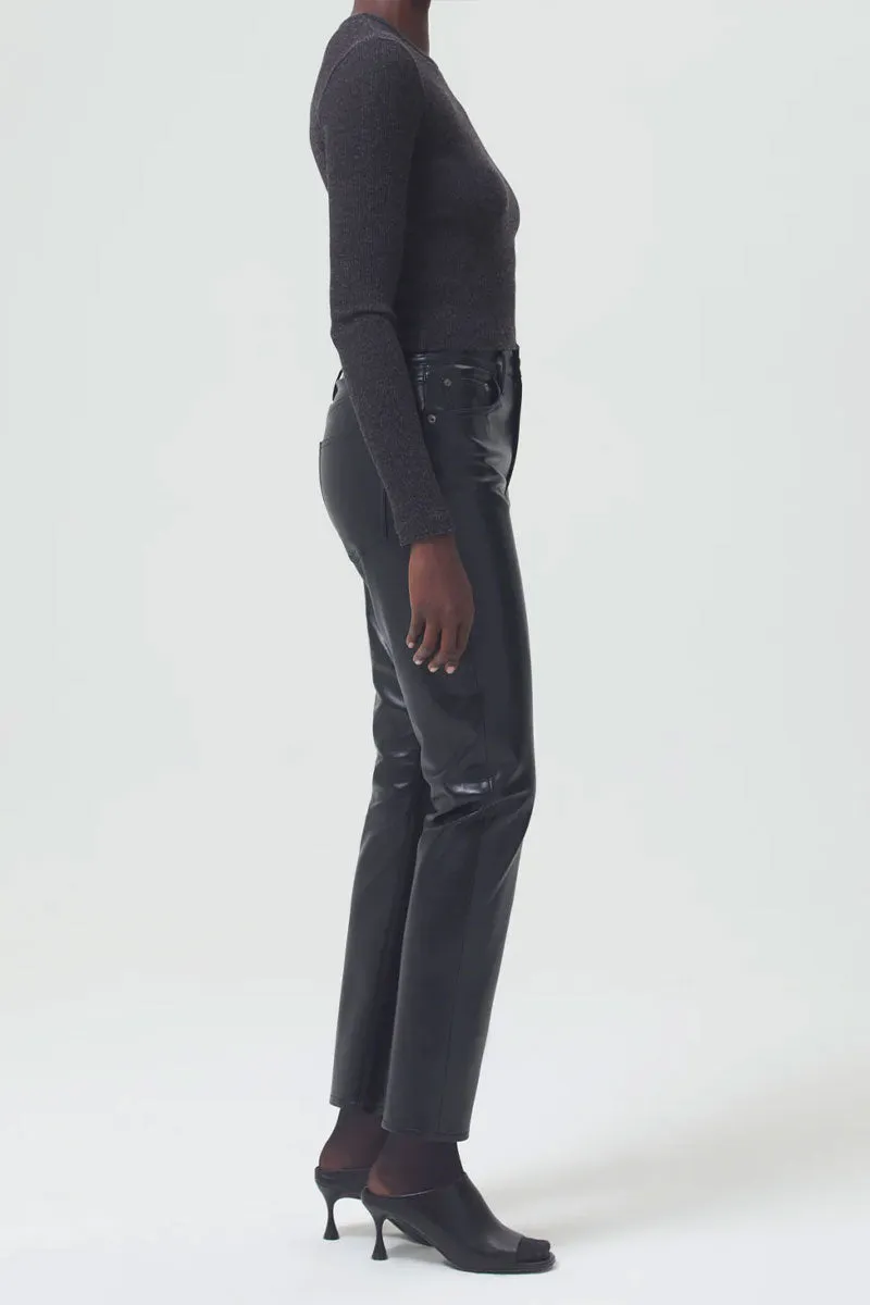 Recycled Leather Riley Long High Rise