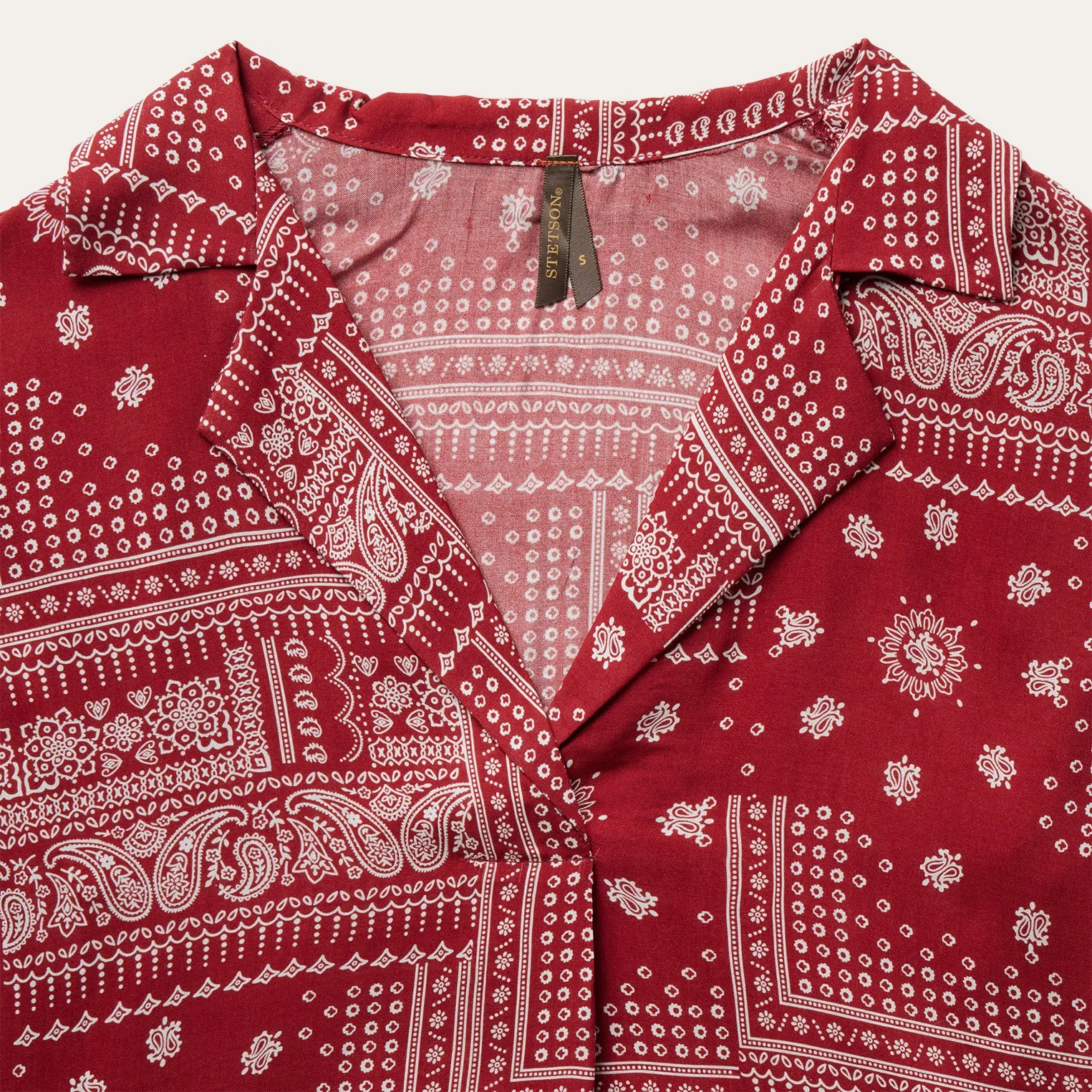 Red Bandana Patchwork Blouse -STETSON