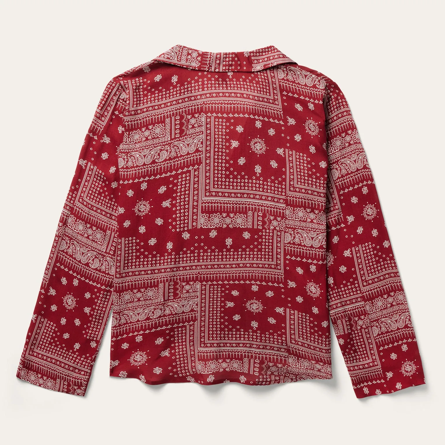 Red Bandana Patchwork Blouse -STETSON