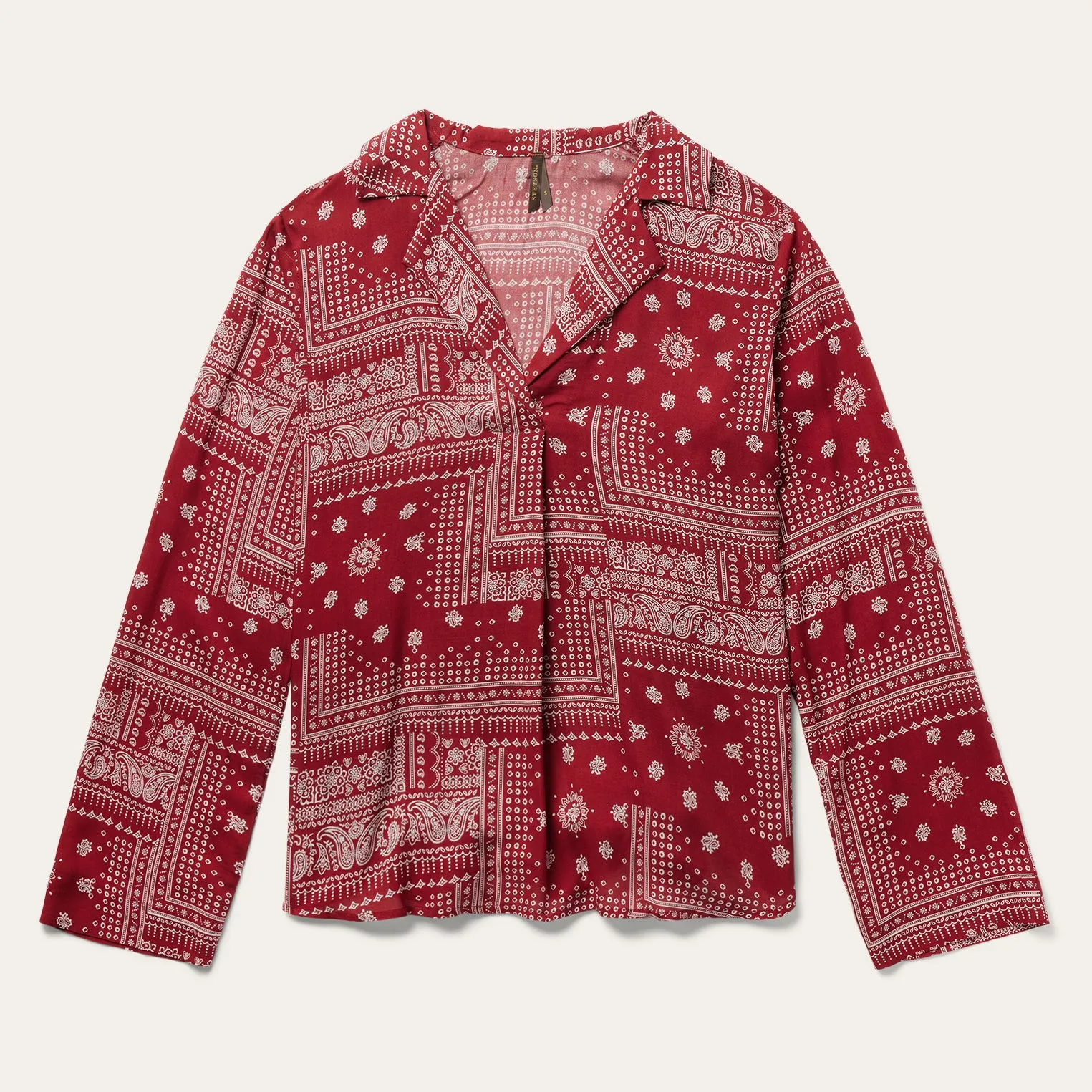 Red Bandana Patchwork Blouse -STETSON