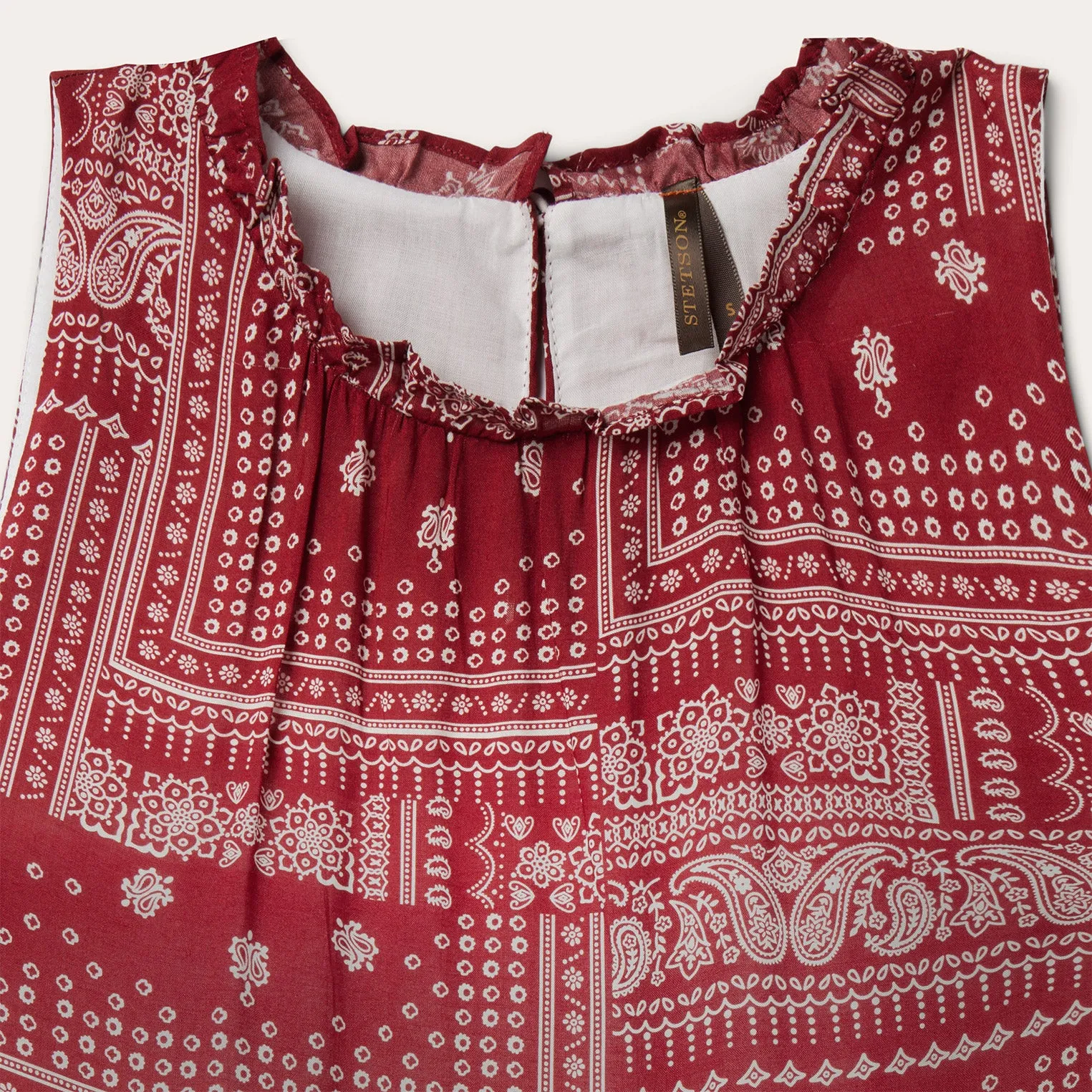 Red Bandana Patchwork Dress -STETSON
