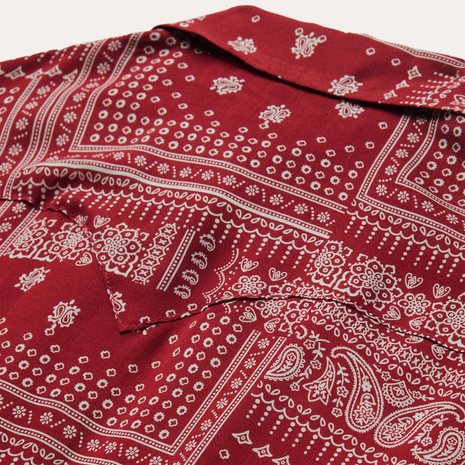 Red Bandana Patchwork Shirt -STETSON