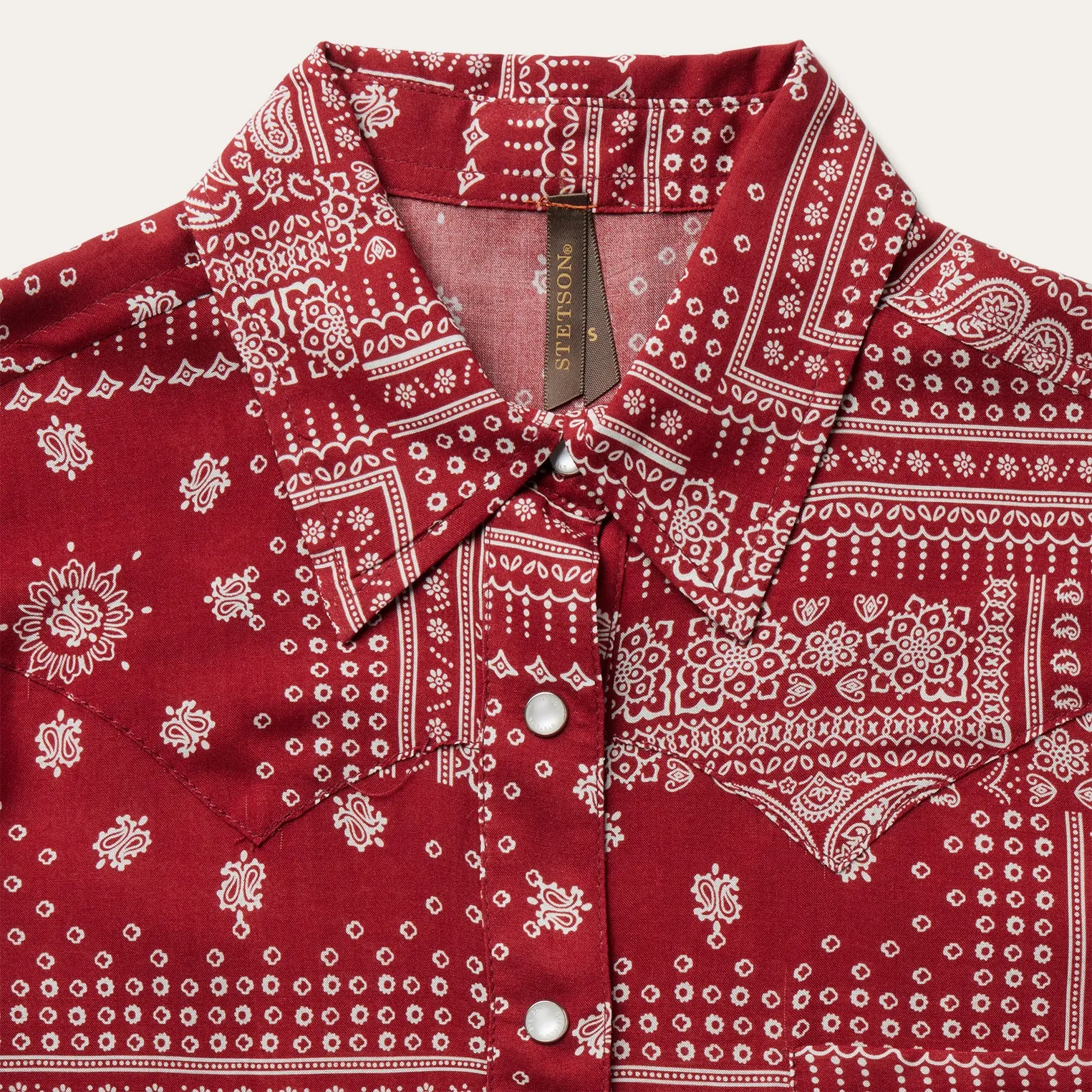 Red Bandana Patchwork Shirt -STETSON
