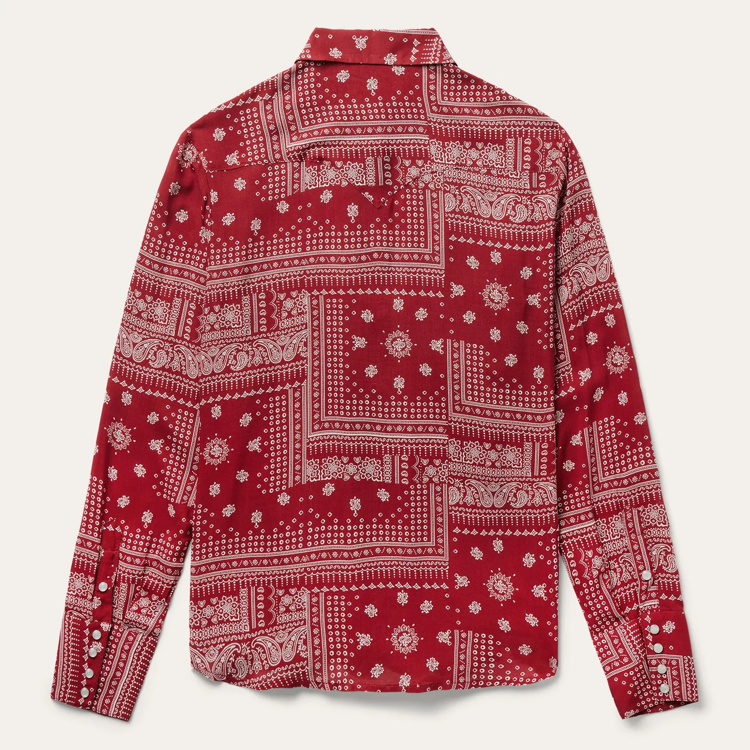 Red Bandana Patchwork Shirt -STETSON