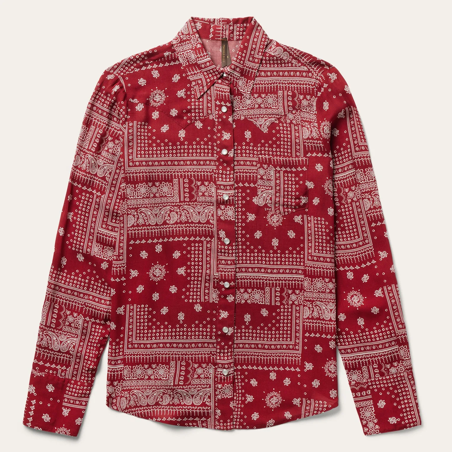 Red Bandana Patchwork Shirt -STETSON