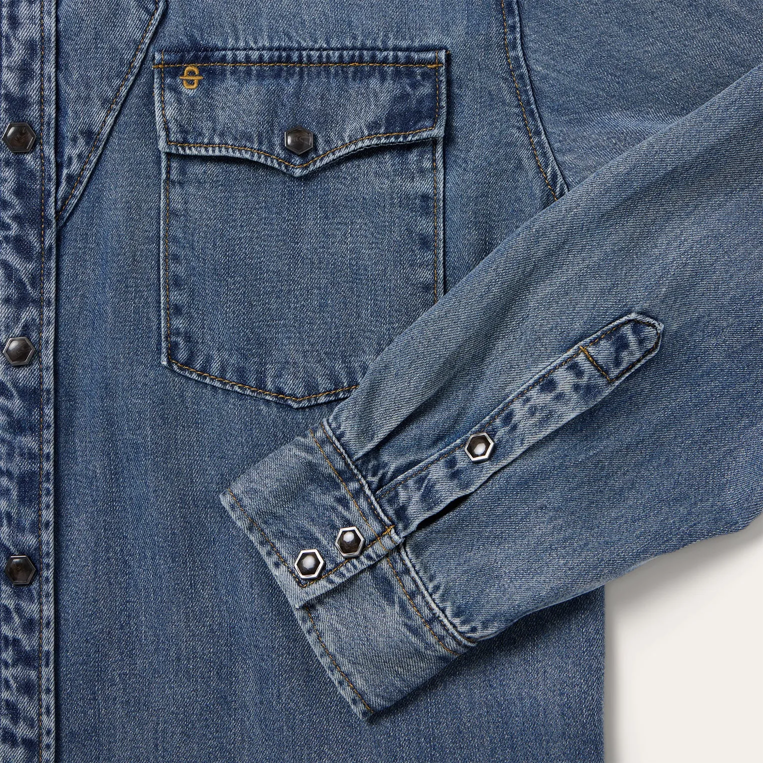 Retro Denim Western Shirt -STETSON