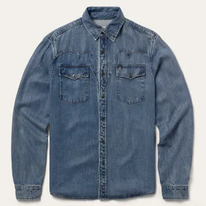 Retro Denim Western Shirt -STETSON