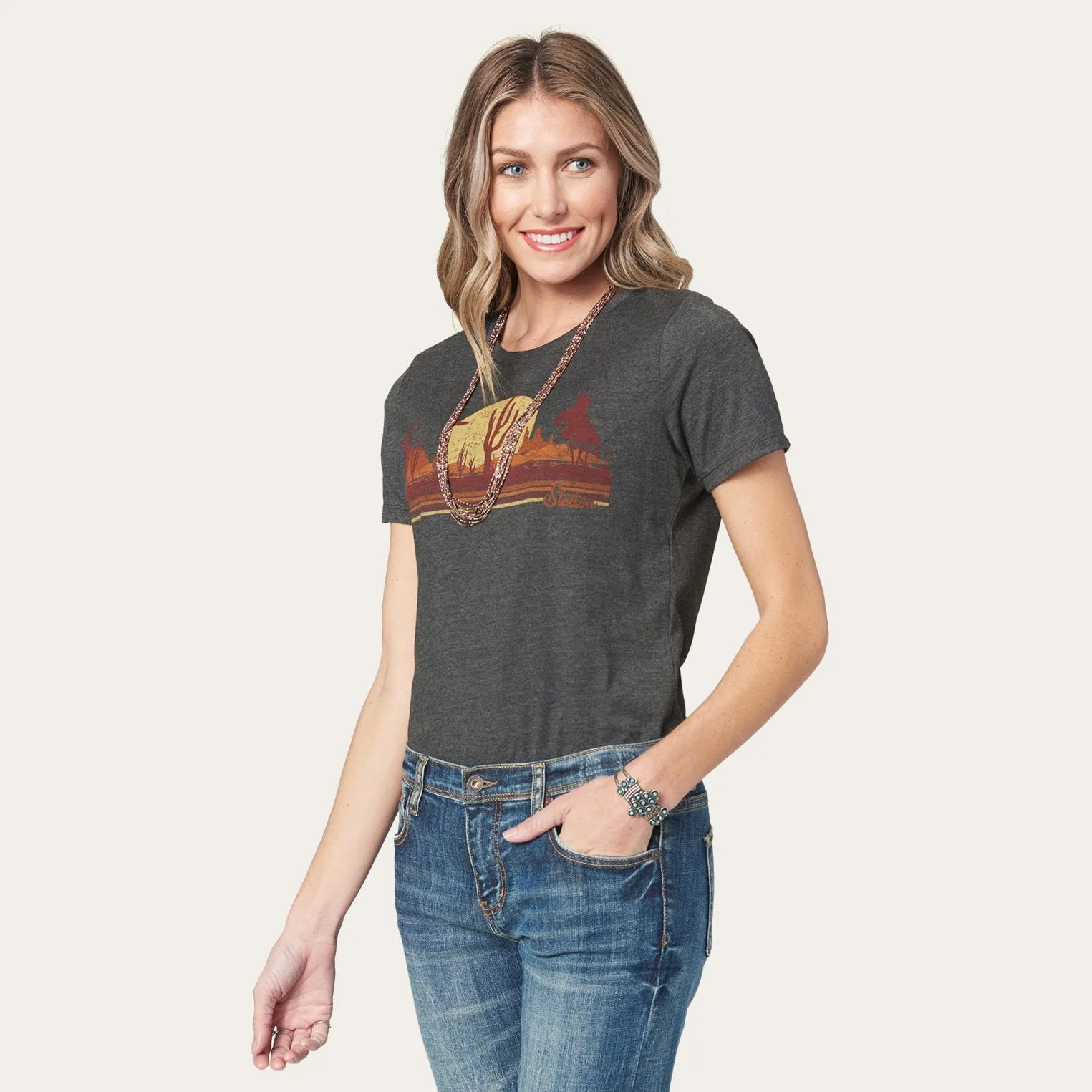 Riding Into The Sunset Graphic Tee -STETSON