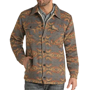 Rock & Roll Denim Men's Aztec Shirt Jacket