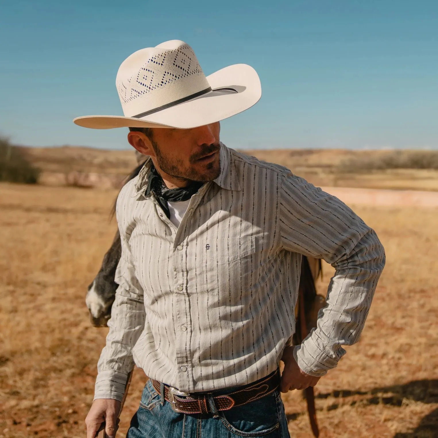 Saddleman 20X Straw Cowboy Hat -STETSON