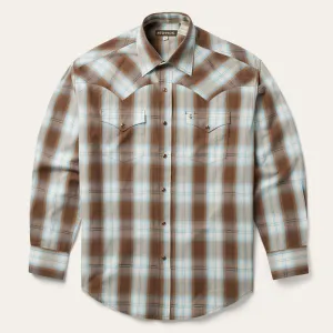 Sand Ombre Plaid Western Shirt -STETSON