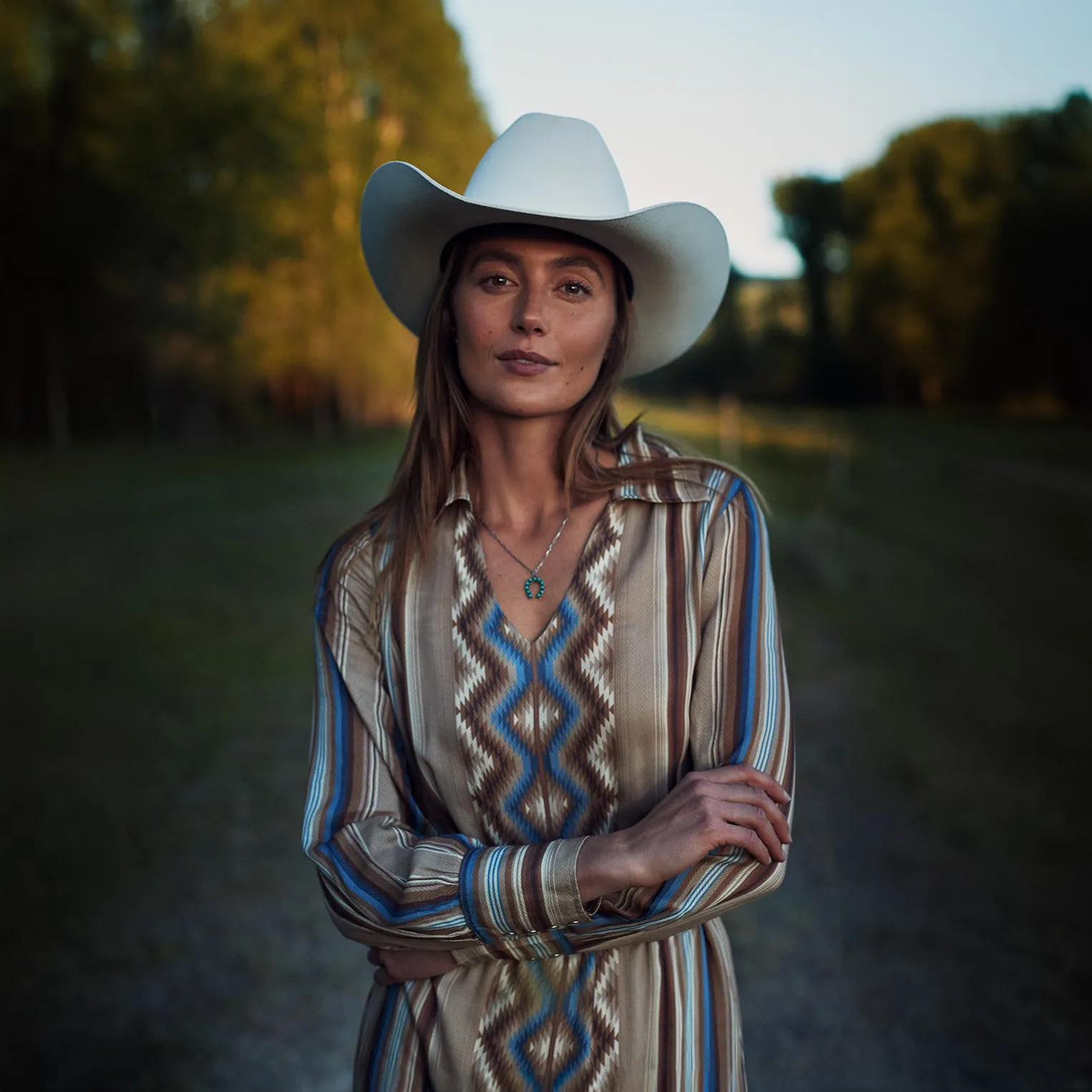 Sand Serape Print Dress -STETSON