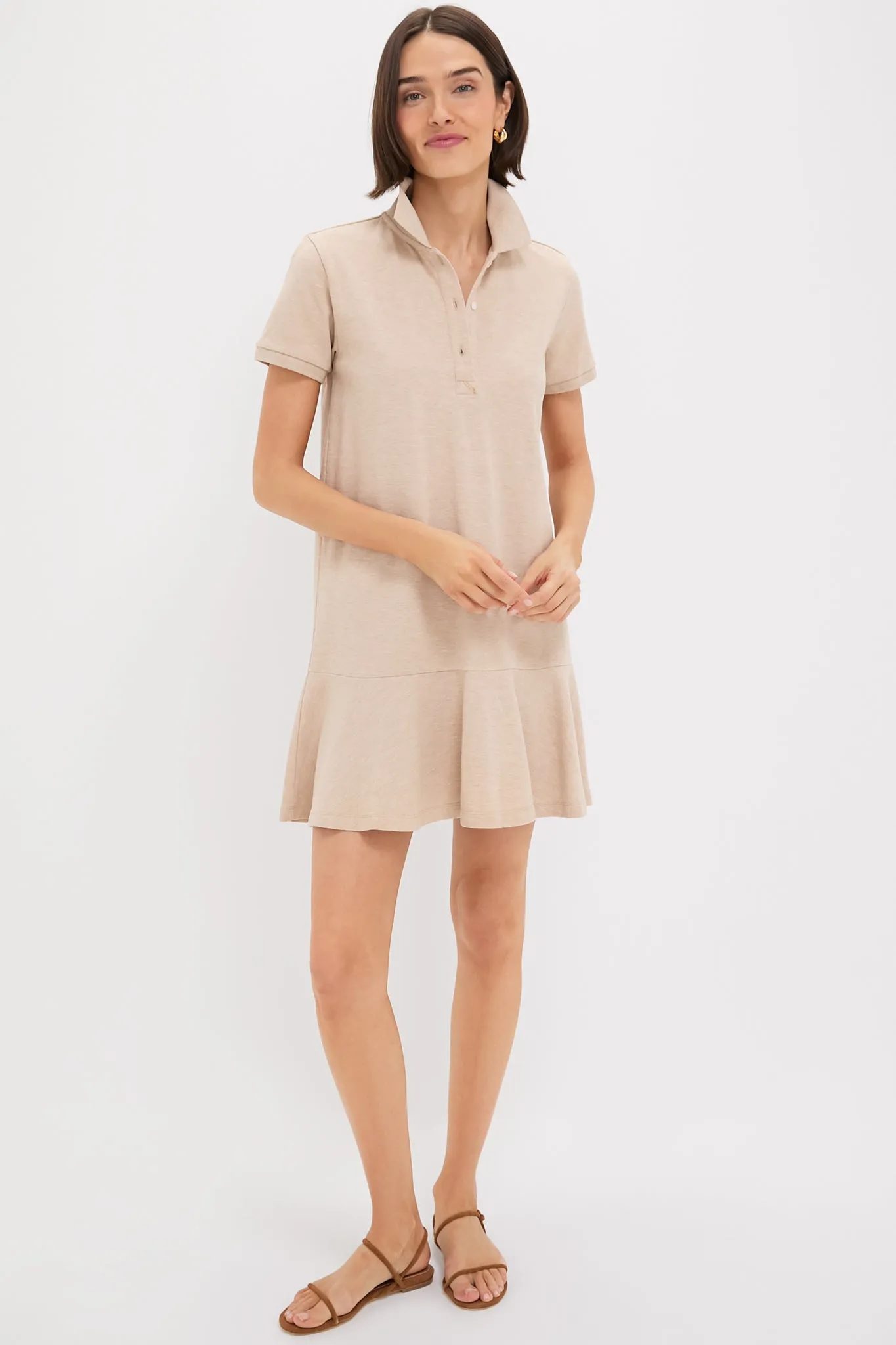 Sandstone Pique May Polo Dress