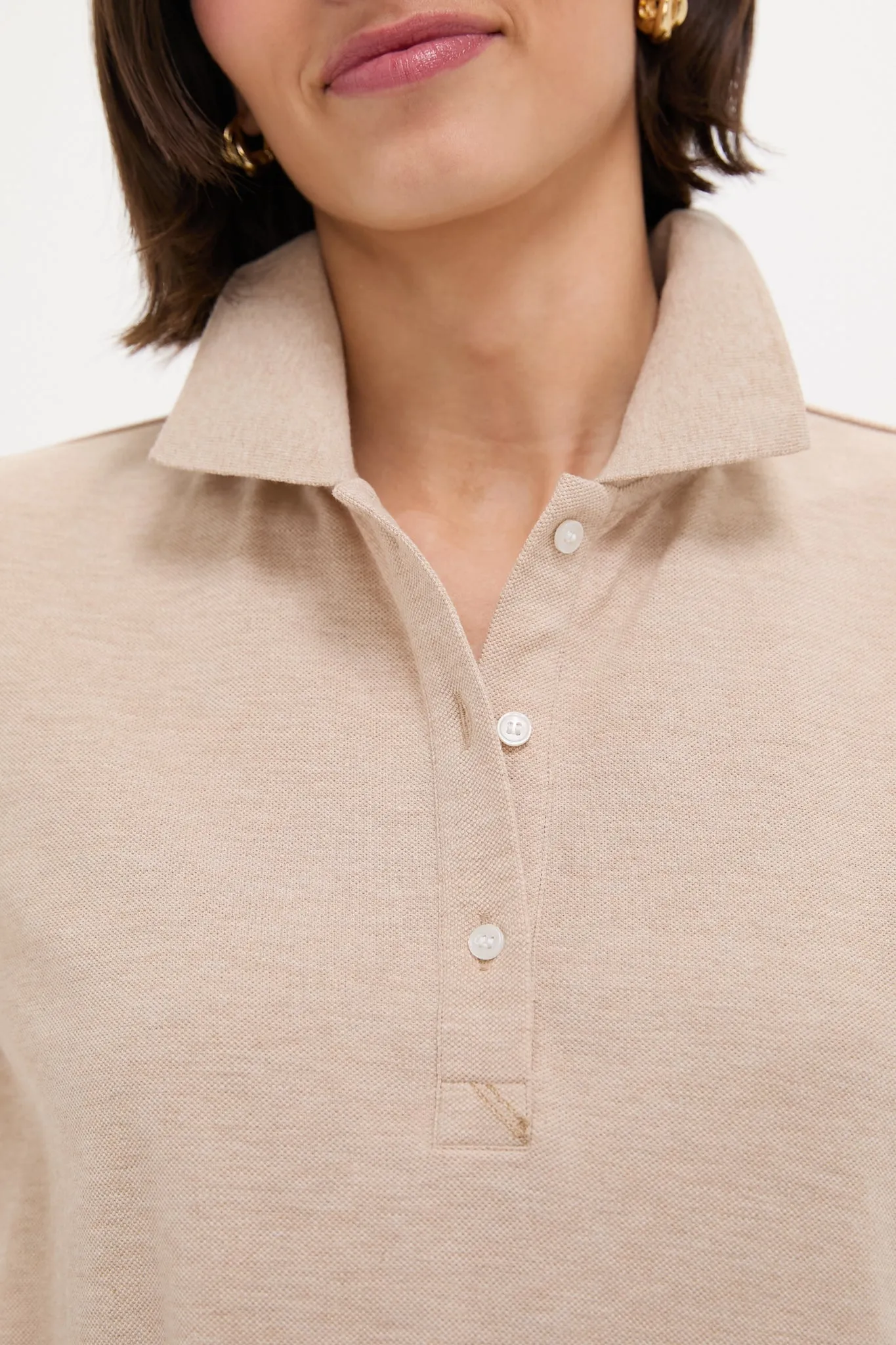 Sandstone Pique May Polo Dress