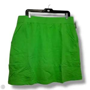 Skort By Denim And Co Qvc In Green, Size: L