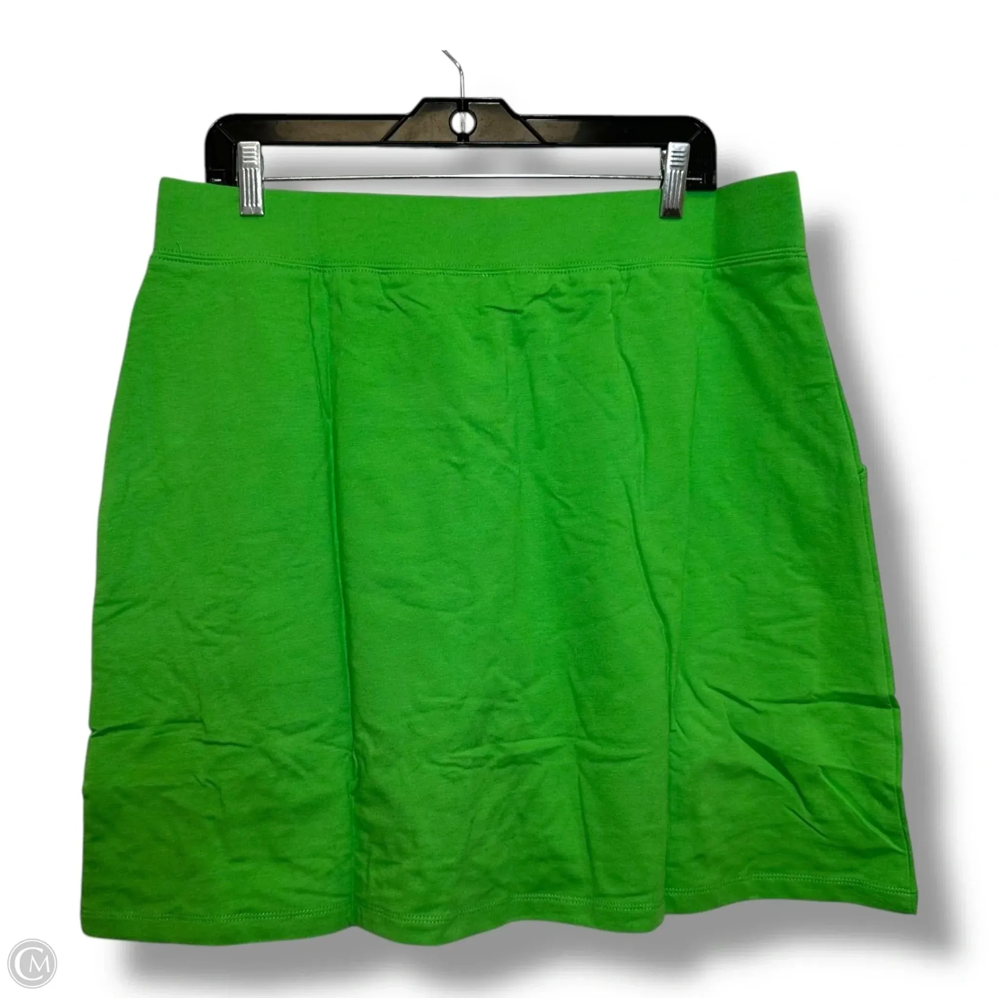 Skort By Denim And Co Qvc In Green, Size: L