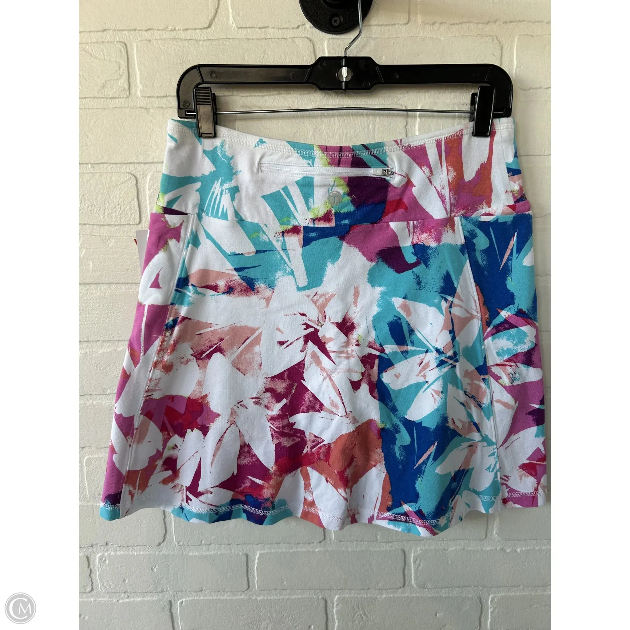 Skort By Talbots In Blue & Pink, Size: 8p