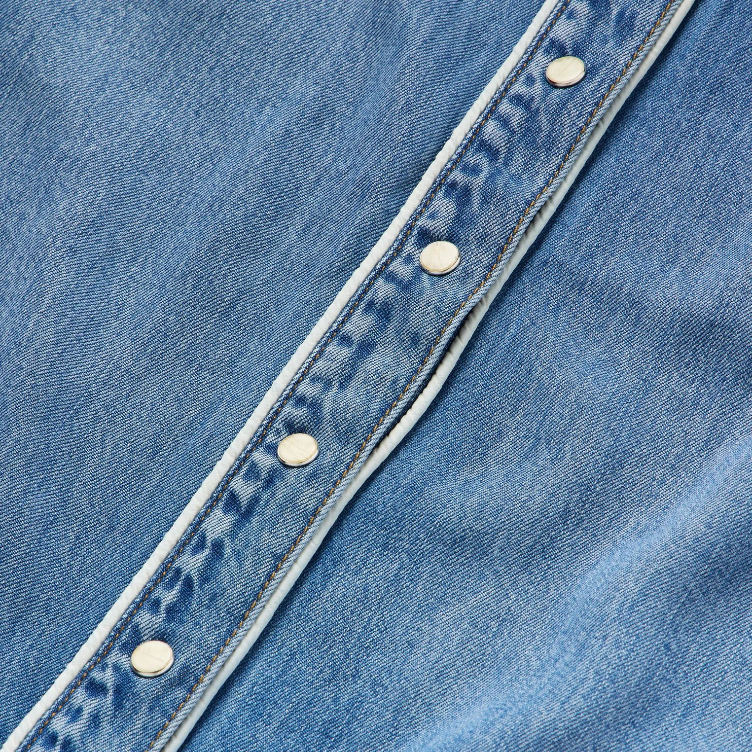 Sleeveless Denim Western Shirt -STETSON