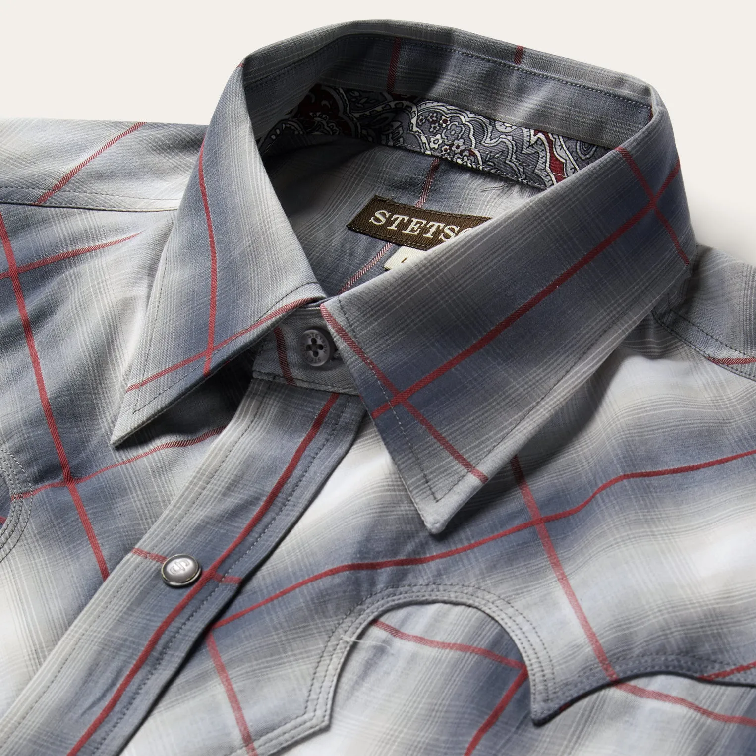 Smoke Ombre Western Shirt -STETSON