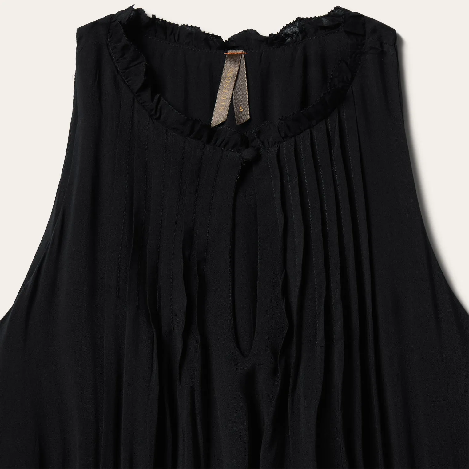 Solid Sleeveless Prairie Dress -STETSON