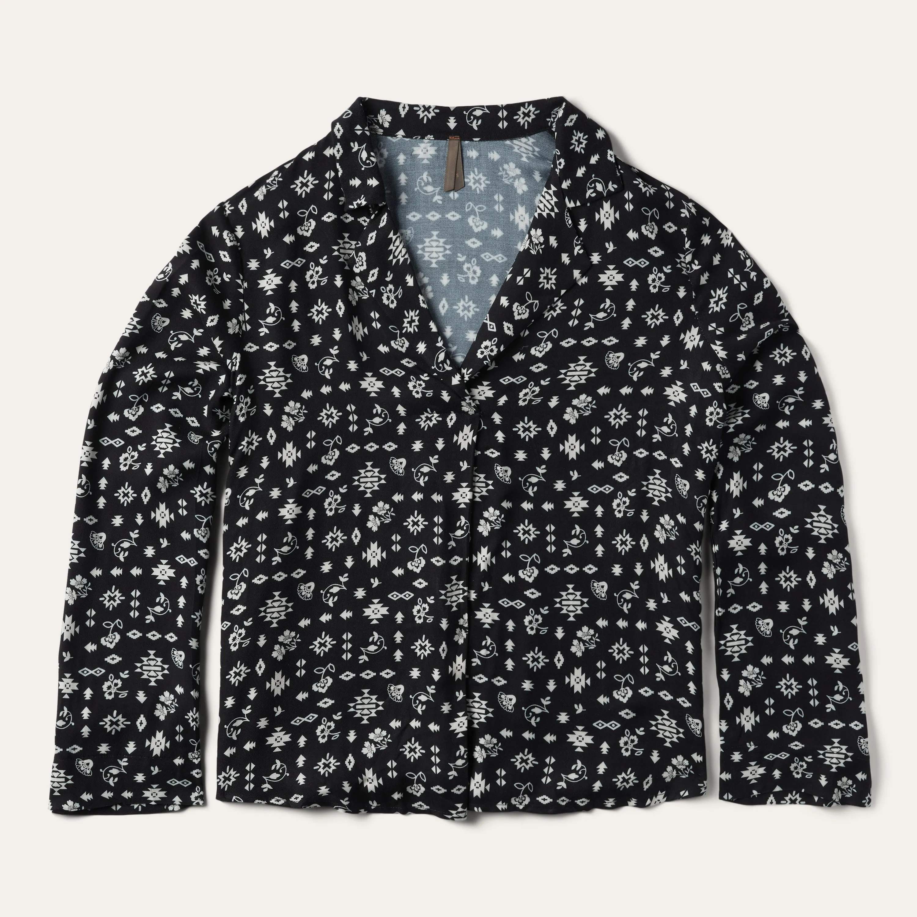 Southwestern Ditzy Print Blouse -STETSON