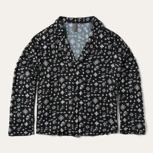 Southwestern Ditzy Print Blouse -STETSON