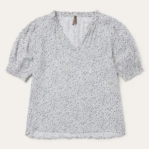 Stars Print Peasant Blouse -STETSON