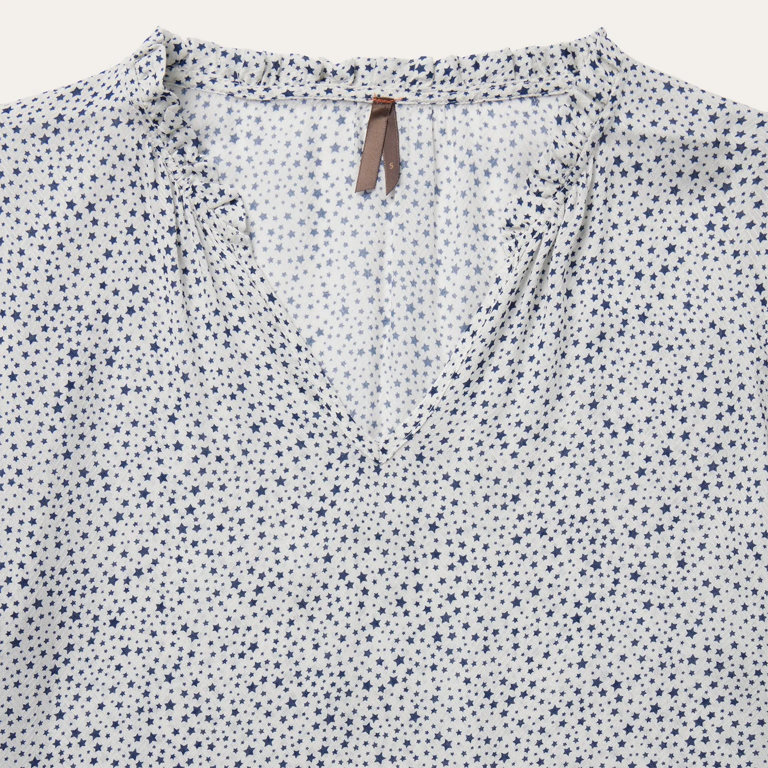 Stars Print Peasant Blouse -STETSON
