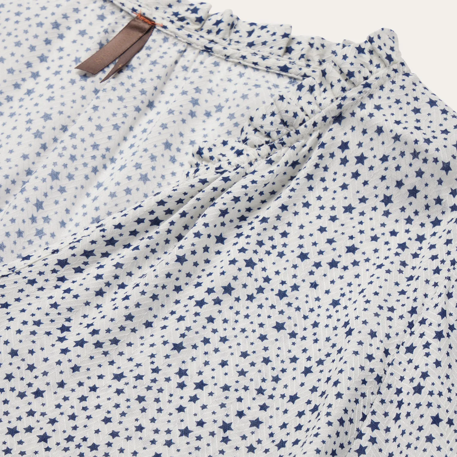 Stars Print Peasant Blouse -STETSON