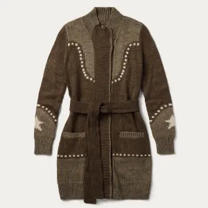 Steer & Star Belted Cardigan -STETSON