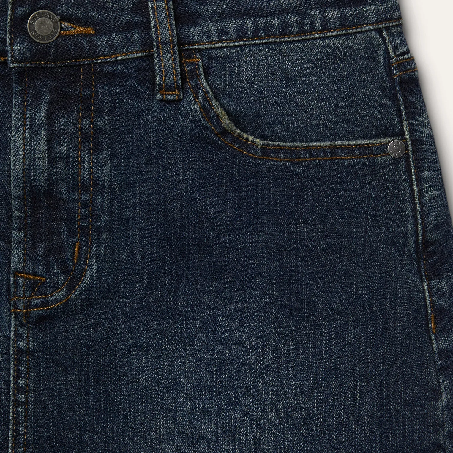 Stretch Denim 5-Pocket Skirt -STETSON