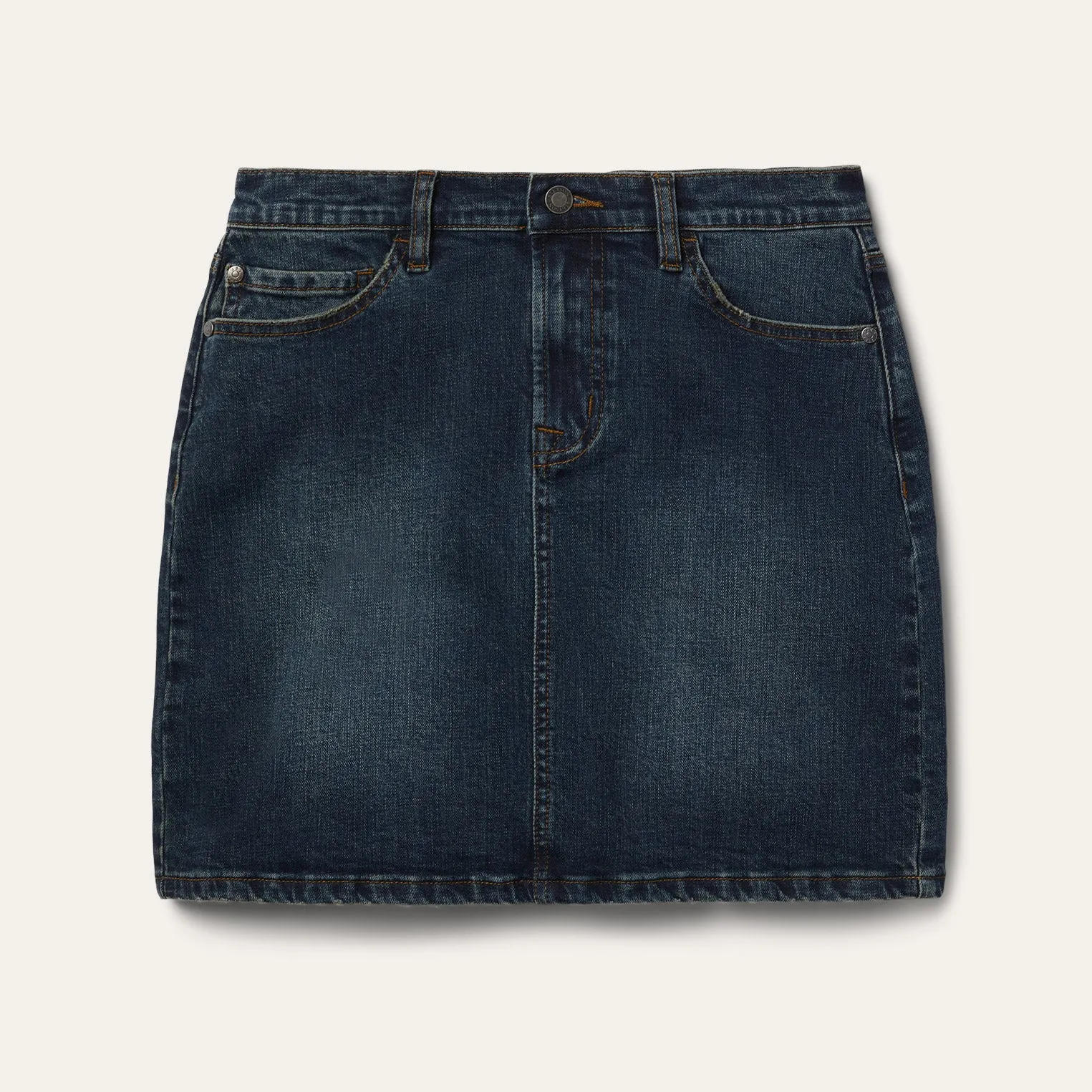 Stretch Denim 5-Pocket Skirt -STETSON