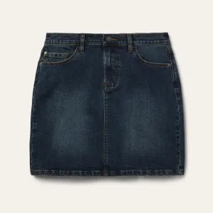 Stretch Denim 5-Pocket Skirt -STETSON